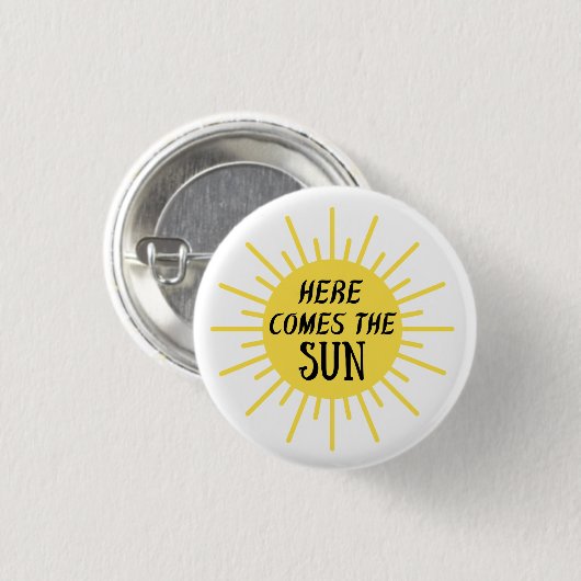 Hier kommt die Sonne Button (Vorne & Hinten)