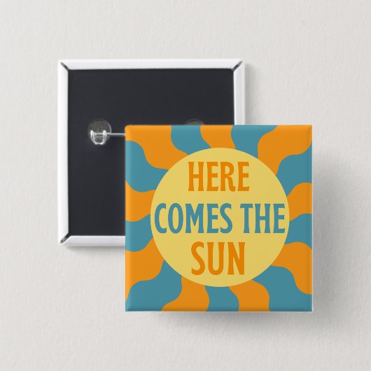 Hier kommt die Sonne Button (Vorne & Hinten)