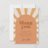 Hier kommt die Sonne Danke Karte (Vorderseite)