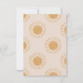 Hier kommt die Sonne Danke Karte (Rückseite)