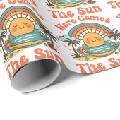 Hier kommt die Sonne Geschenkpapier (Rolleneckpunkt)