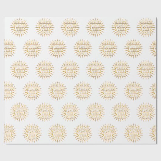 Hier kommt die Sonne / Geschenkpapier (Flach)