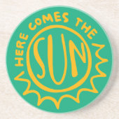 Hier kommt die Sonne Getränkeuntersetzer (Vorne)