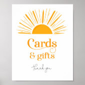 Hier kommt die Sonne Karten und Geschenke Poster (Vorne)