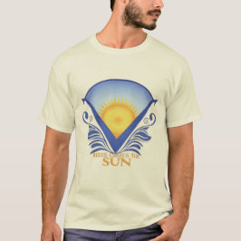Hier kommt die Sonne - lebendiges Sonnenaufgang-Gr T-Shirt