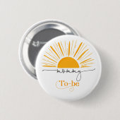 Hier kommt die Sonne Mami zu sein Button (Vorne & Hinten)