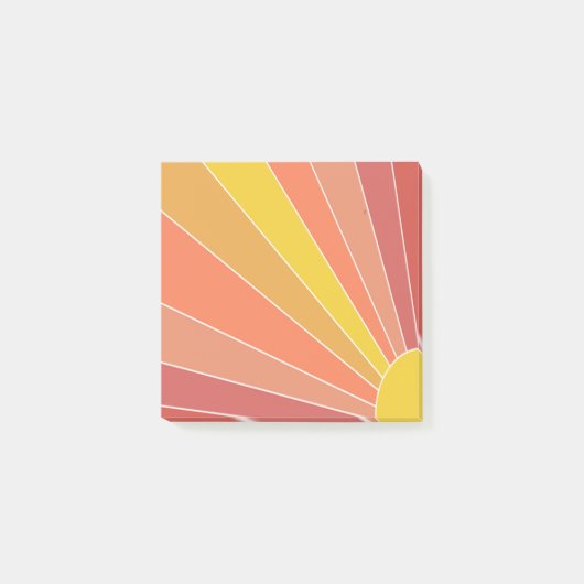 Hier kommt die Sonne Post-it Klebezettel (Vorderseite)