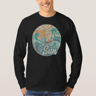 Hier kommt die Sonne Retro 60er Sommer Vintag Vaca T-Shirt