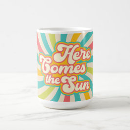 Hier kommt die Sonne Retro Summer Vibes Kaffeetasse