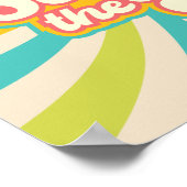 Hier kommt die Sonne Retro Summer Vibes Poster (Ecke)