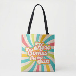 Hier kommt die Sonne Retro Summer Vibes Tasche
