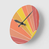 Hier kommt die Sonne Runde Wanduhr (Winkel)