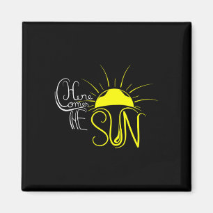 Hier Kommt Die Sonne Sommerferien Sonniges Design Magnet