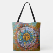 Hier kommt die Sonne Sonnenschein Boho Tasche (Rückseite)