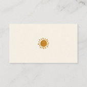 Hier kommt die Sonne | Sonnenschein-Windeln Begleitkarte (Rückseite)