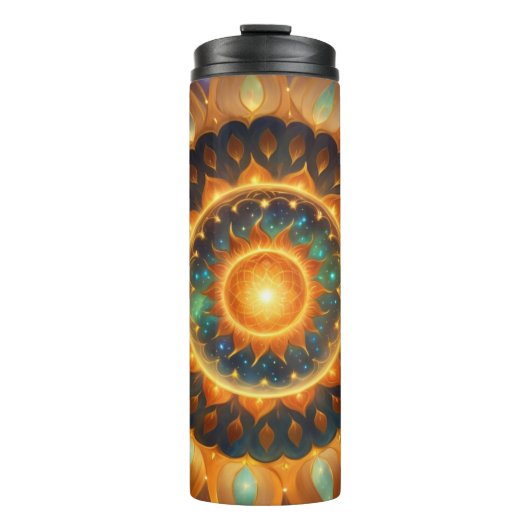 Hier kommt die Sonne Thermosbecher (Vorderseite)