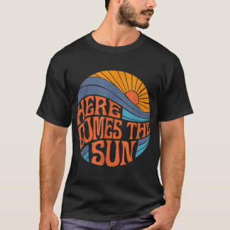 Hier kommt die Sonne Vintag Retro 60er Surf Summ T-Shirt