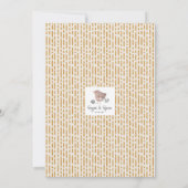 Hier kommt die Sonnen-Dusche-Einladung Einladung (Rückseite)