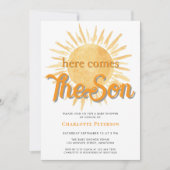 Hier kommt die Sonnendusche des Sohnes Einladung (Vorderseite)