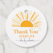 Hier kommt die Sonnendusche des Sohnes Geschenkanhänger (Vorderseite)