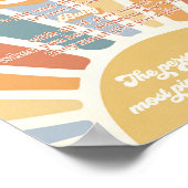 Hier kommt die Sonnendusche des Sohnes. Sage kein  Poster (Ecke)