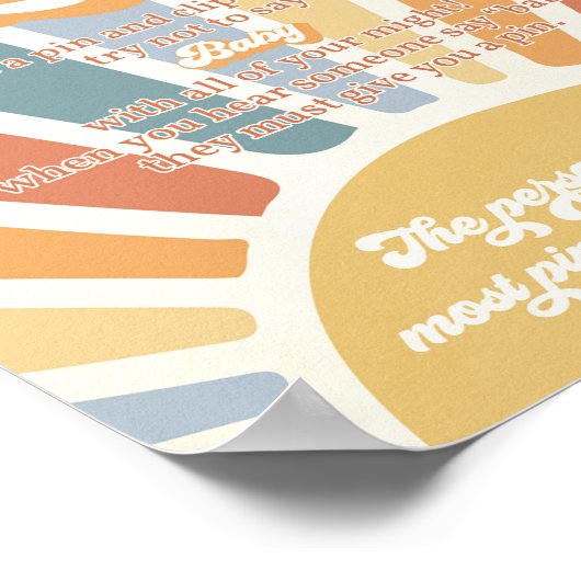 Hier kommt die Sonnendusche des Sohnes. Sage kein Poster (Ecke)