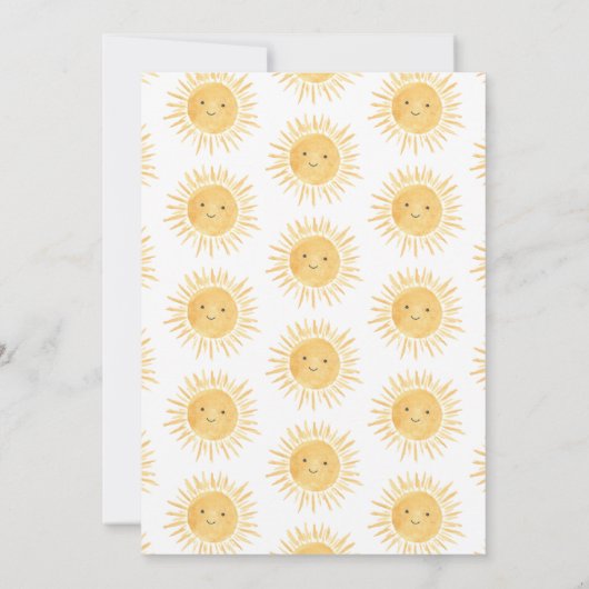 Hier kommt die Sonnendusche Einladung (Rückseite)