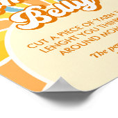 Hier kommt die Sonnendusche wie groß ihr Bauch Poster (Ecke)