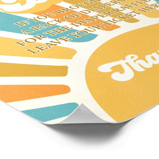 Hier kommt die Sonnendusche-Windelwaschmaschine So Poster (Ecke)