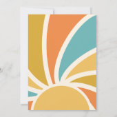 Hier kommt die Sonnenschein-Babydusche Einladung (Rückseite)