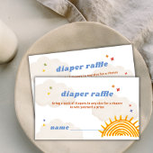 Hier kommt die Sonnenschein-Windeln-Raffle-Baby-Du Begleitkarte
