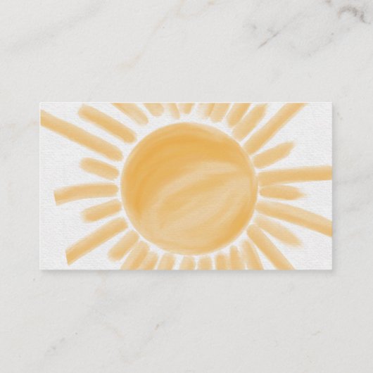 Hier kommt die Sonnenscheinwerfer-Windel-Dusche Begleitkarte (Rückseite)