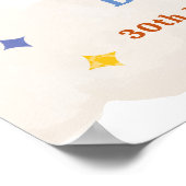 Hier kommt die Sonnenschirm-Babydusche Poster (Ecke)