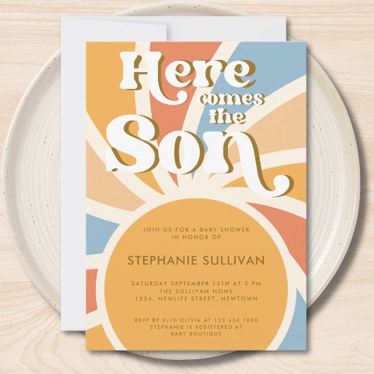 Hier kommt die Sonnenschirm-Dusche Einladung