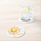 Hier kommt die Sonnenseelendusche Runder Pappuntersetzer (Vor Ort)