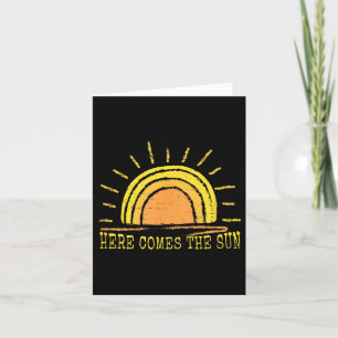 Hier kommt die sonnige Niedliche Sonnenschein Beac Karte
