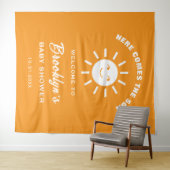 Hier kommt die sonnige, trendige Duschkabine Wandteppich (Beispiel (Horizontal))