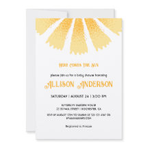 Hier kommt die Sun Baby Dusche