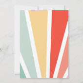 Hier kommt die Sun Baby Dusche Einladung (Rückseite)