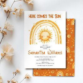 Hier kommt die Sun Baby Dusche Einladung