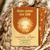 Hier kommt die Sun Baby Dusche Einladung