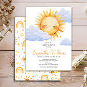 Hier kommt die Sun Baby Dusche Einladung