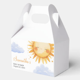 Hier kommt die Sun Baby Dusche Geschenkschachtel