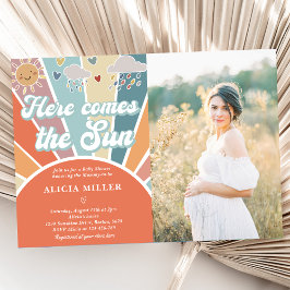 Hier kommt die Sun Baby Dusche mit dem gedämpften  Einladung