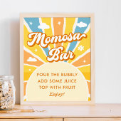 Hier kommt die Sun Baby Dusche Momosa Bar Poster
