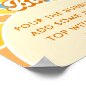 Hier kommt die Sun Baby Dusche Momosa Bar Poster (Ecke)