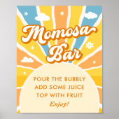 Hier kommt die Sun Baby Dusche Momosa Bar Poster (Vorne)