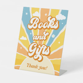 Hier kommt die Sun Baby Shower Books & Gifts Sockelschild