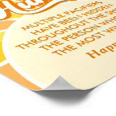 Hier kommt die Sun Baby Shower Schnuller Hunt Poster (Ecke)