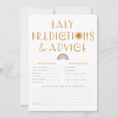 Hier kommt die Sun Baby Vorhersagen & Ratschläge Einladung (Vorderseite)